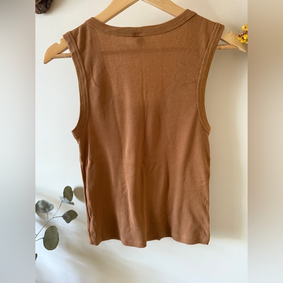 BP Tan Ribbed Tank Top - Picture 3 of 3